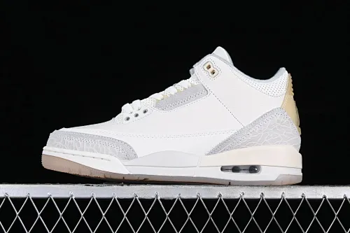 All categories Air Jordan Jordan series basketball shoes Air Jordan 3 Air Jordan 3 "Craft Ivory" AJ3 Joe 3 Ivory White Full First Layer FJ9479-100